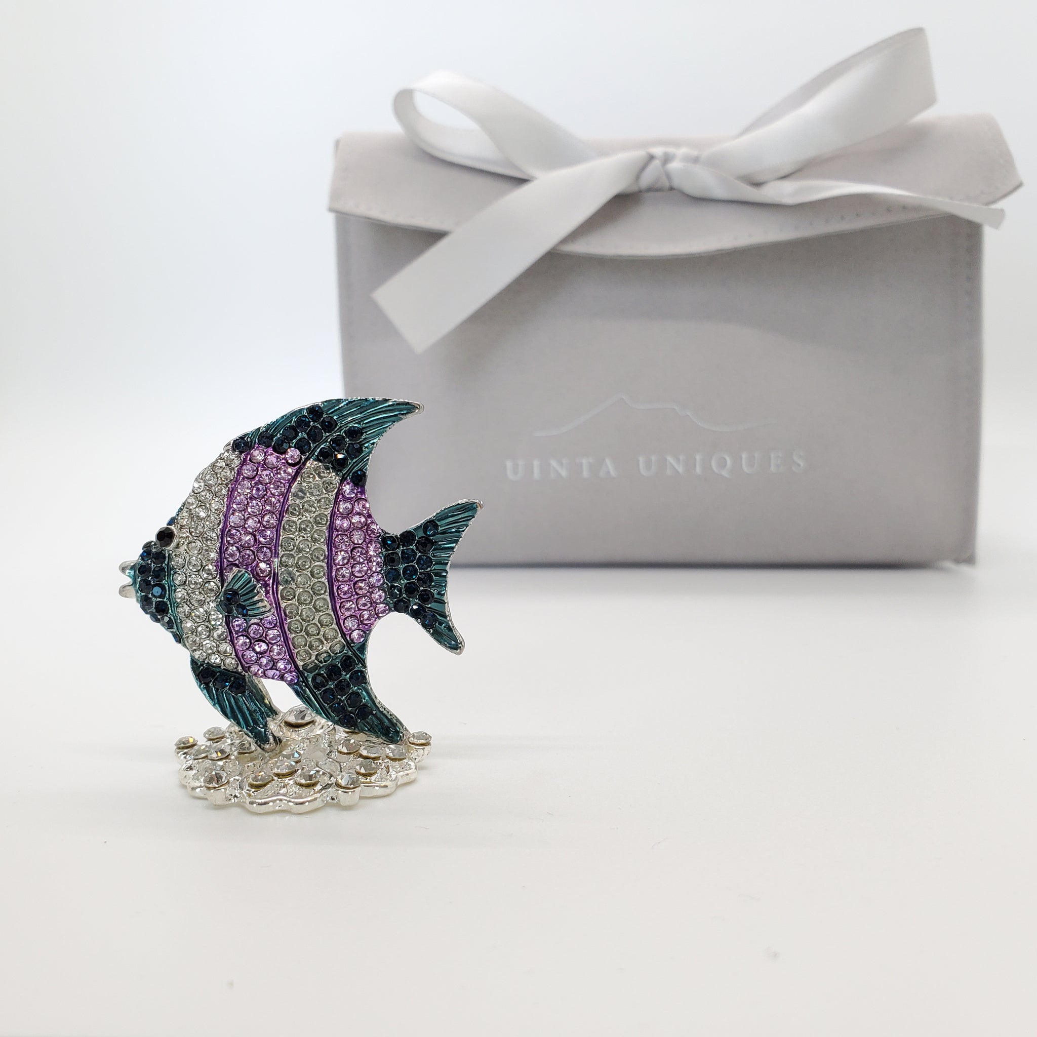 fancy fish box The King of Tiny Gift Herend Chinese Bouquet Green Petite Octagonal Box Fancy Fish